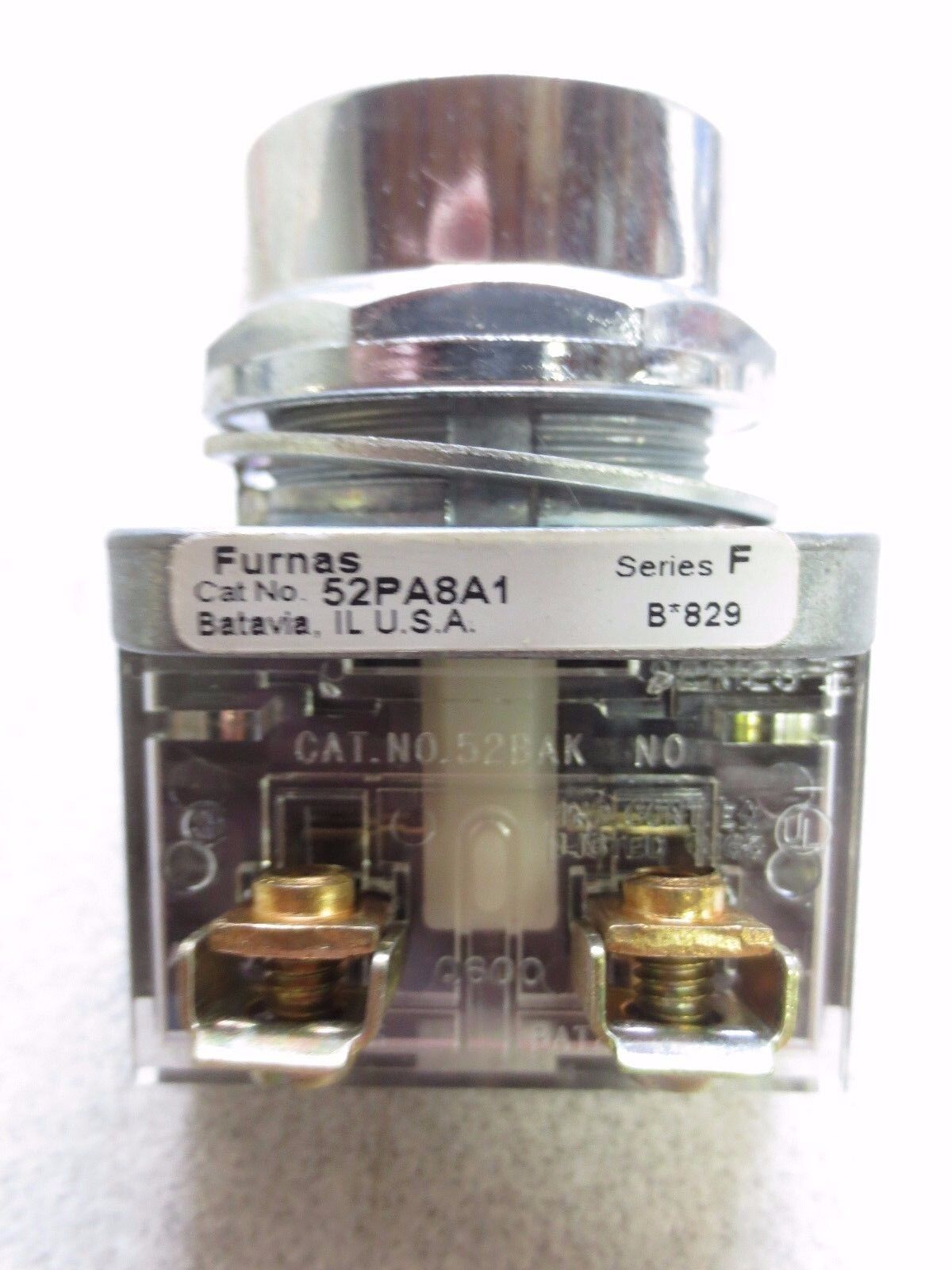 FURNAS 52PA8A1 Ser. F - PUSH BUTTON, BLACK - "START"