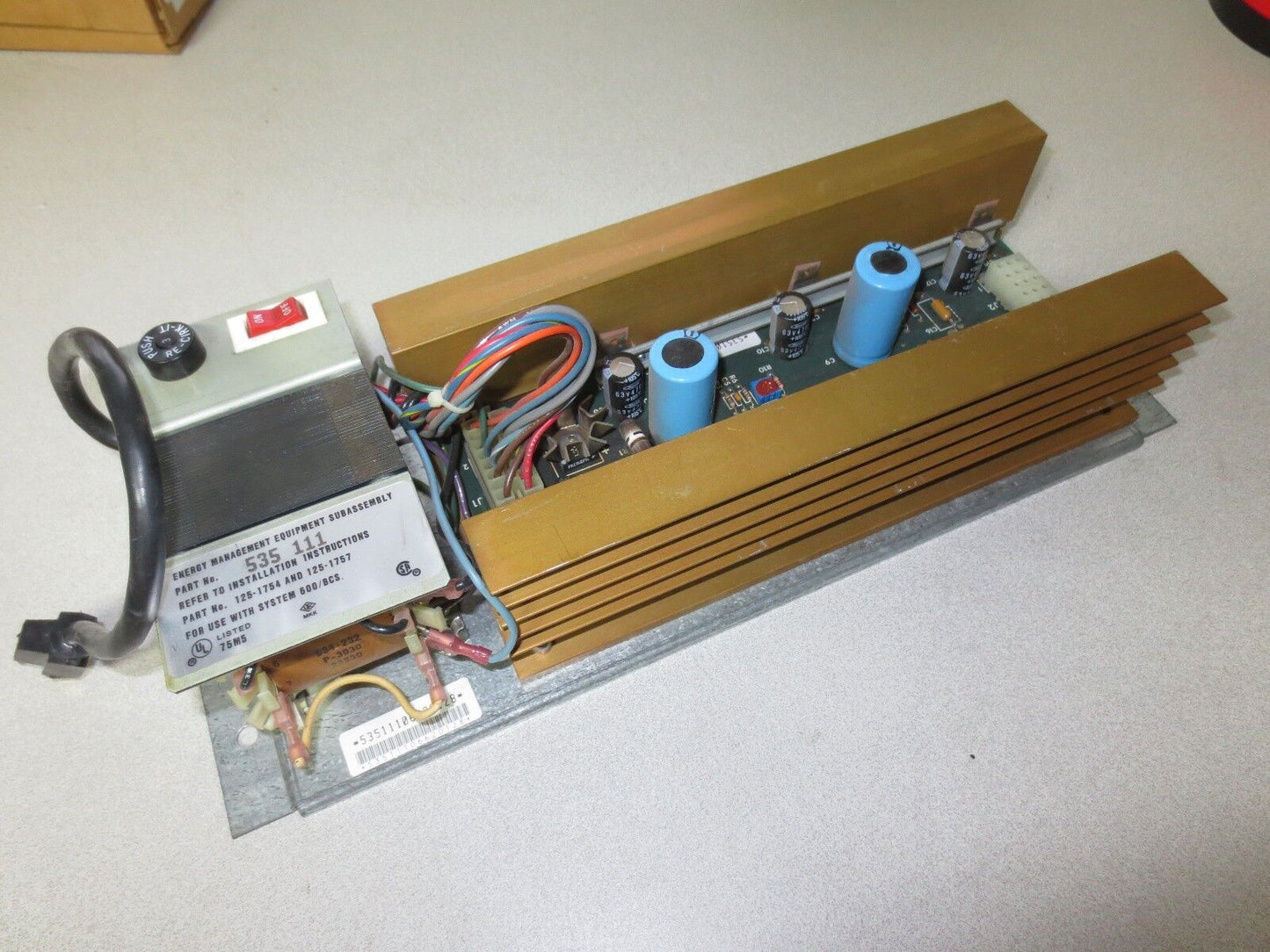 LANDIS & GYR 535 111 ENERGY MANAGEMENT EQUIPMENT SUBASSEMBLY - POWER SUPPLY