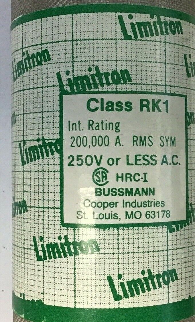 LIMITRON KTN-R 300 FAST ACTING FUSE 250V CLASS RK1 BUSSMANN