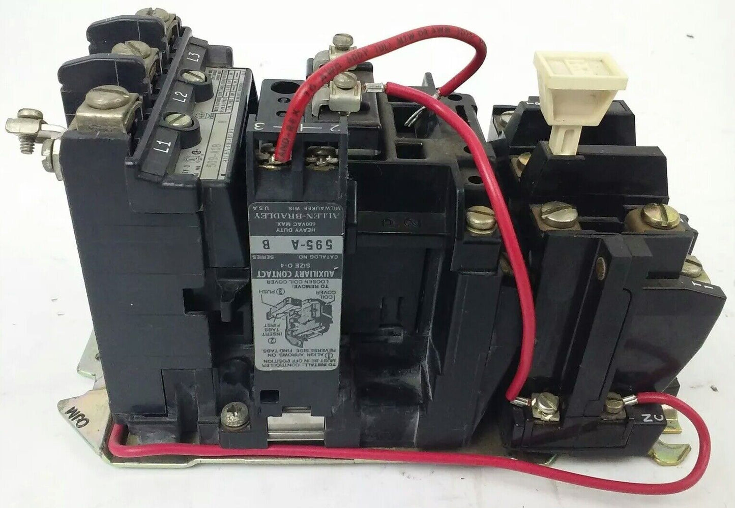 ALLEN BRADLEY 509-AOB, SER. B, STARTER, 200-208V COIL CONTACTS PERFECT CONDITION