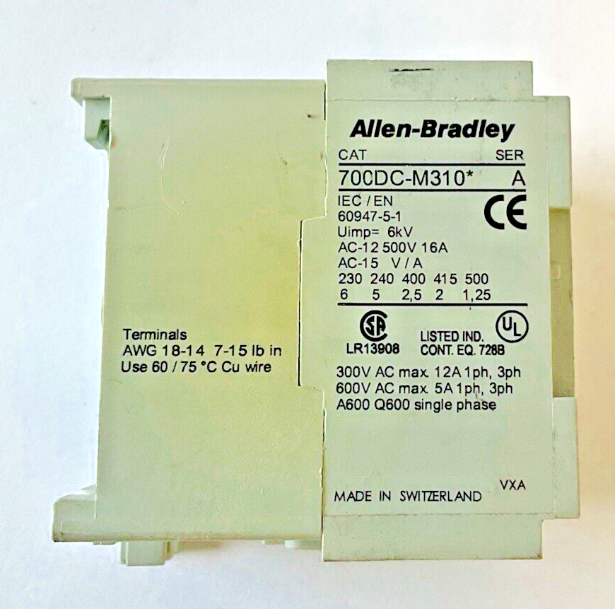 ALLEN BRADLEY 700DC-M310* CONTROL RELAY SER.A ***LOTOF4***
