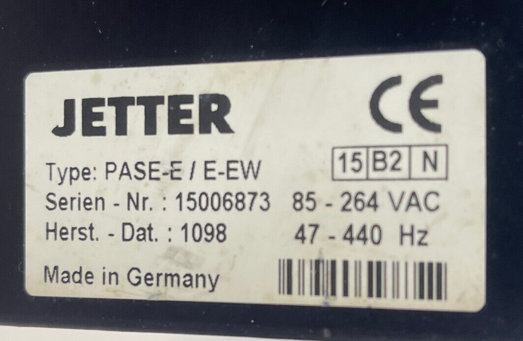 JETTER PASE-E/E-EW PLC CONTROLLER 85-264VAC 47-440HZ 8 SLOT