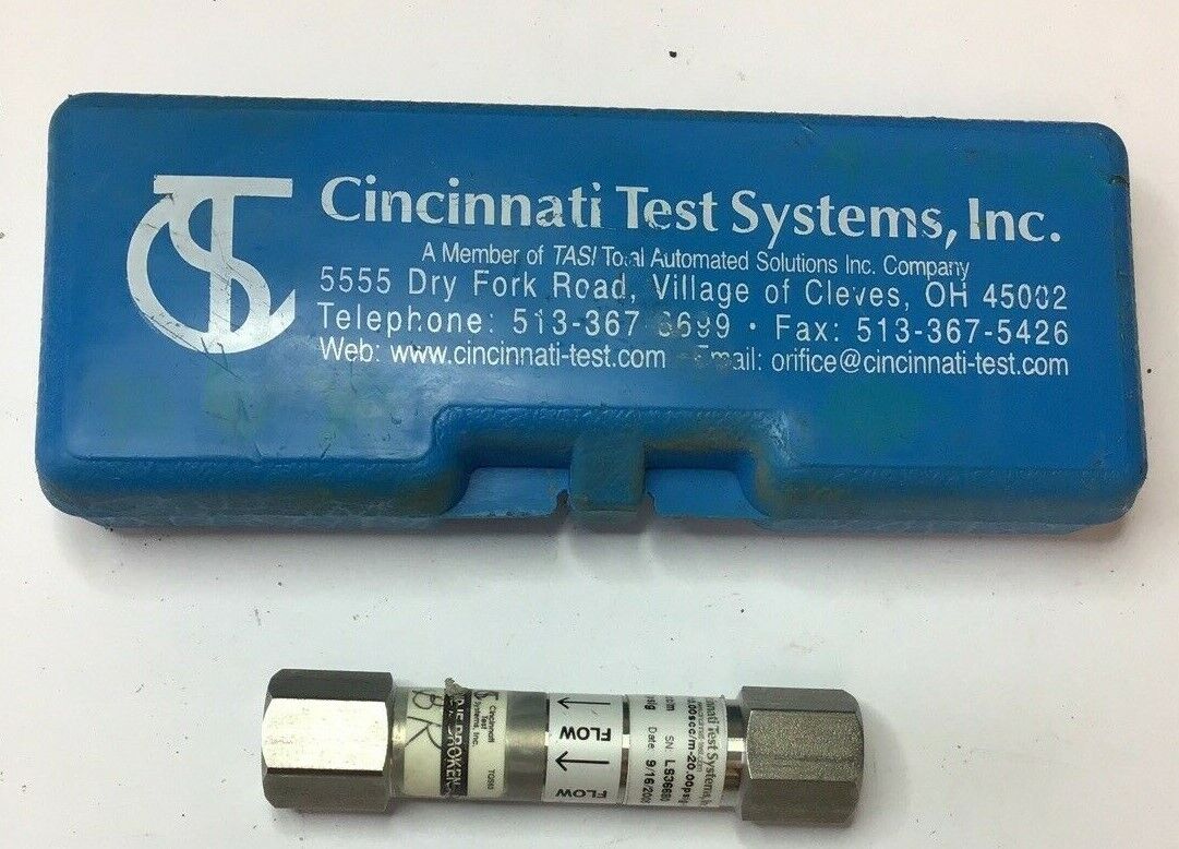 CINCINNATI TEST SYSTEMS 520-10.00SCC/M-20.00PSGI-1 LEAK DETECTION