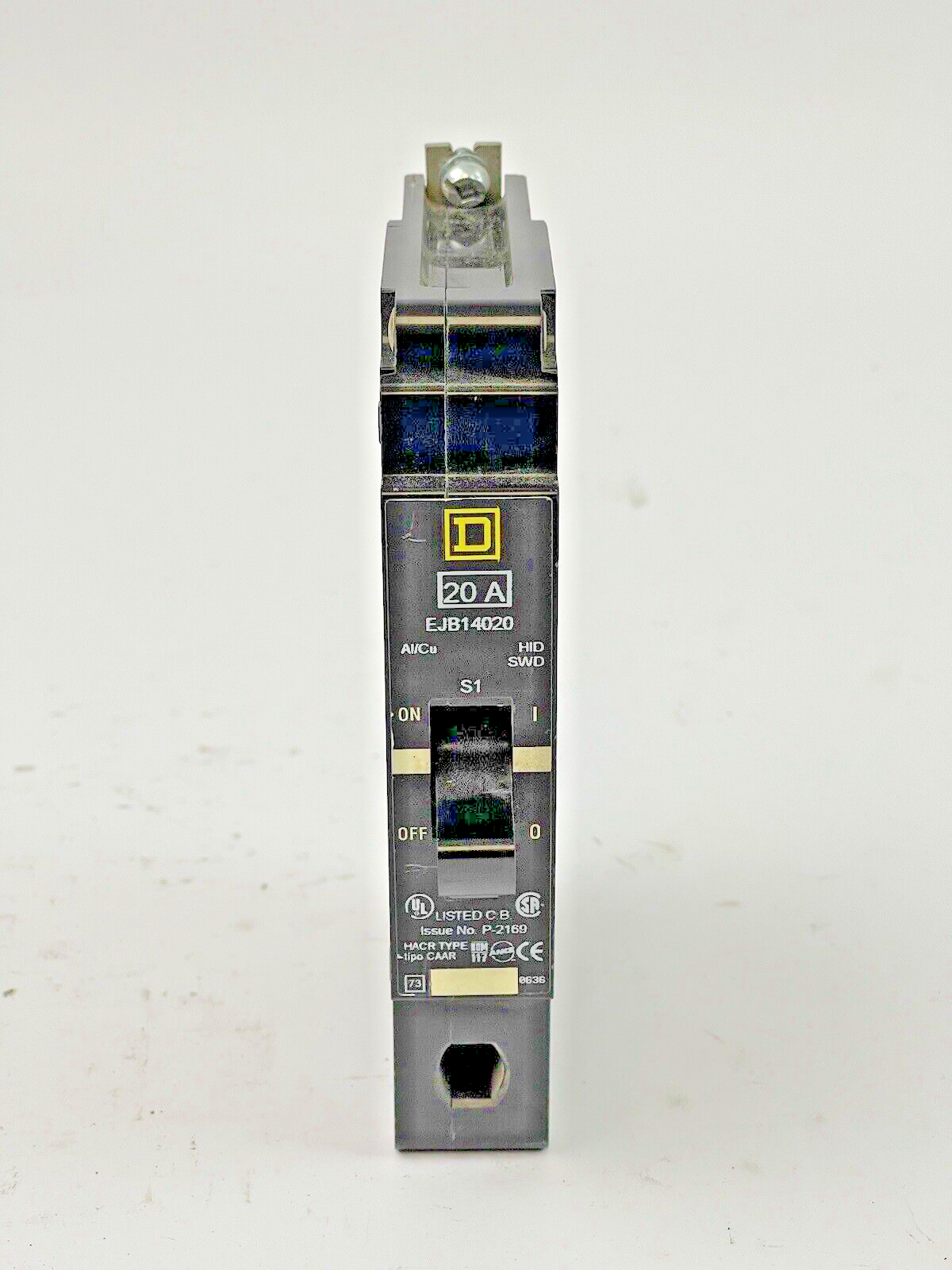 SQUARE D - EJB14020 - CIRCUIT BREAKER - 20A/1 POLE/277 VAC - NEW OLD STOCK