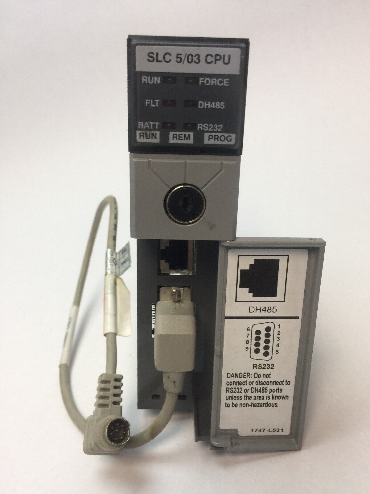 ALLEN BRADLEY 1747-L531 PROCESSOR UNIT 1747-M11 MEMORY 1761-CBL-AP00 CABLE