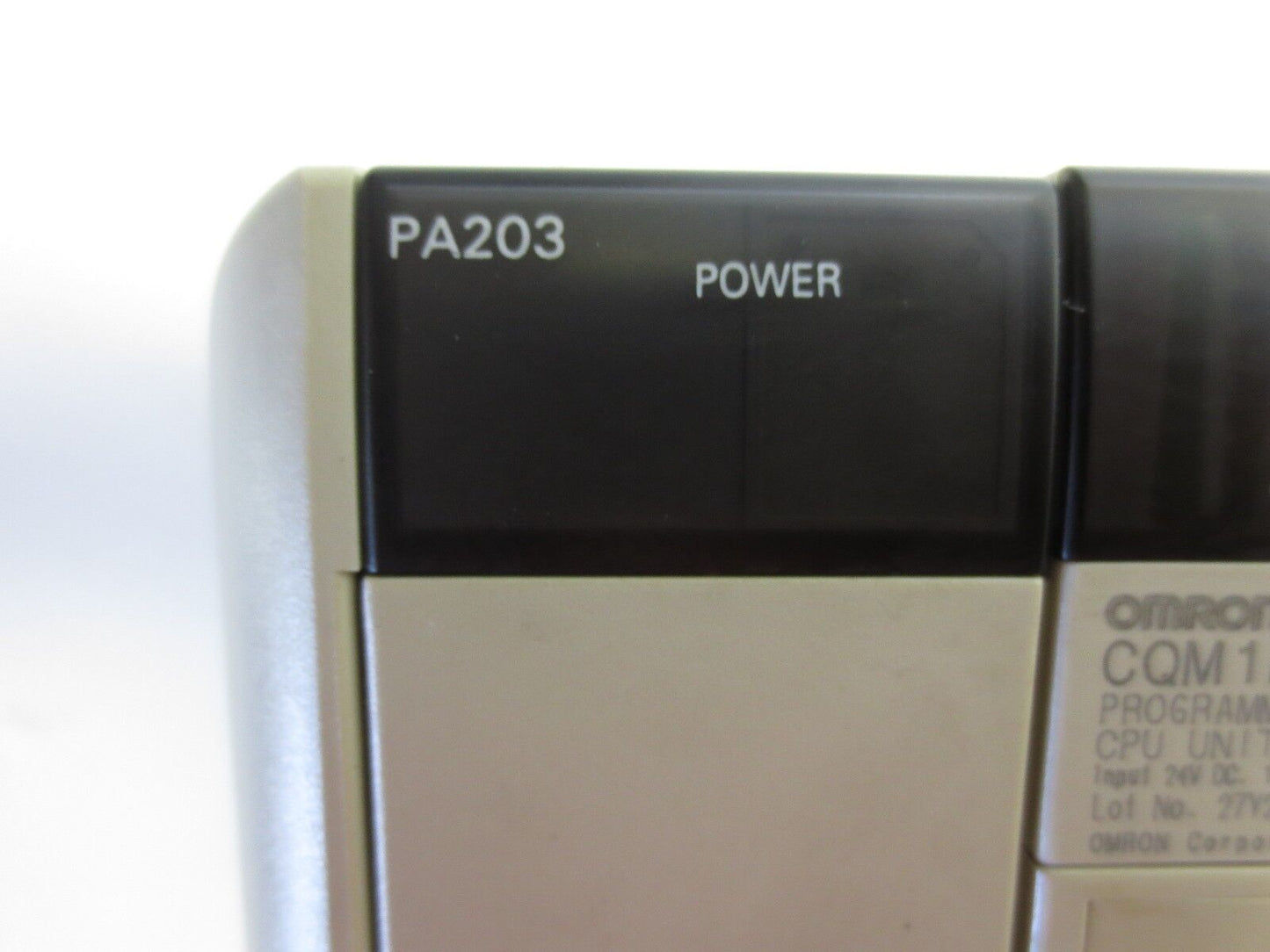 OMRON CQM1H-CPU11 CPU, PA203 POWER SUPPLY, ID212, OD212, OC222 ASSEMBLY
