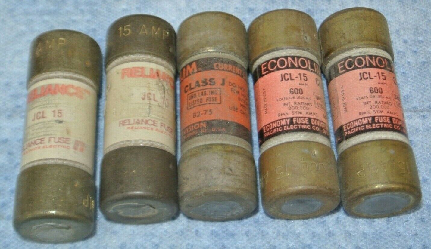 MIXED LOT of 17 CLASS J. FUSES / A4J6, A50P60/100, JCL10, JCL15, JFL5