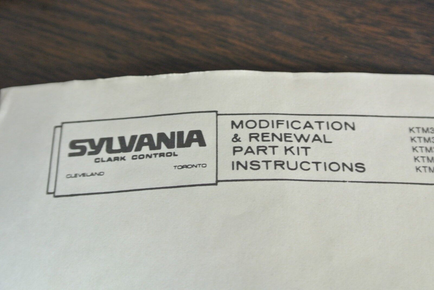 SYLVANIA KTM31-14 OVERLOAD RELAY REPLACEMENT KIT SIZES 0, 1 & 1P - NEW SURPLUS