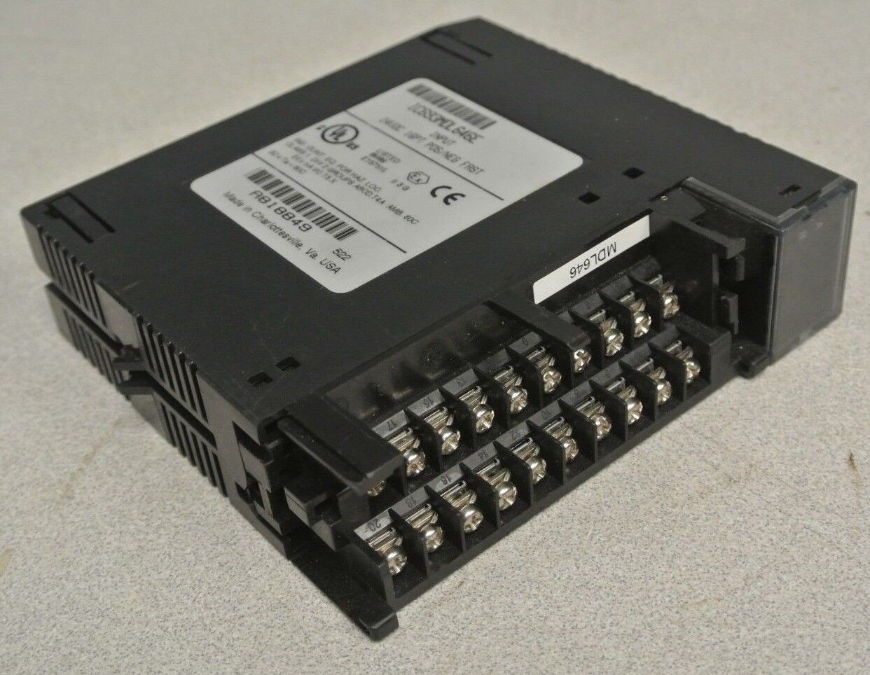 GE FANUC IC693MDL646E INPUT MODULE / 24VDC / 16PT / POS/NEG LOGIC