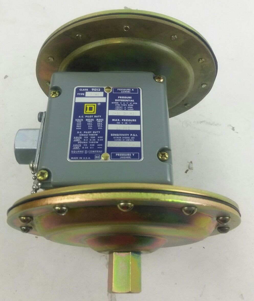 SQUARE D , DIFFERENTIAL PRESSURE SWITCH , 9012, AGW-1, SERIES B