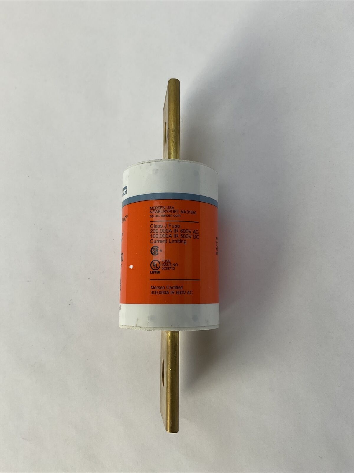MERSEN AJT350 AMP-TRAP 2000 SMART SPOT FUSE 350A 600VAC 500VDC DUAL ELEMENT TIME