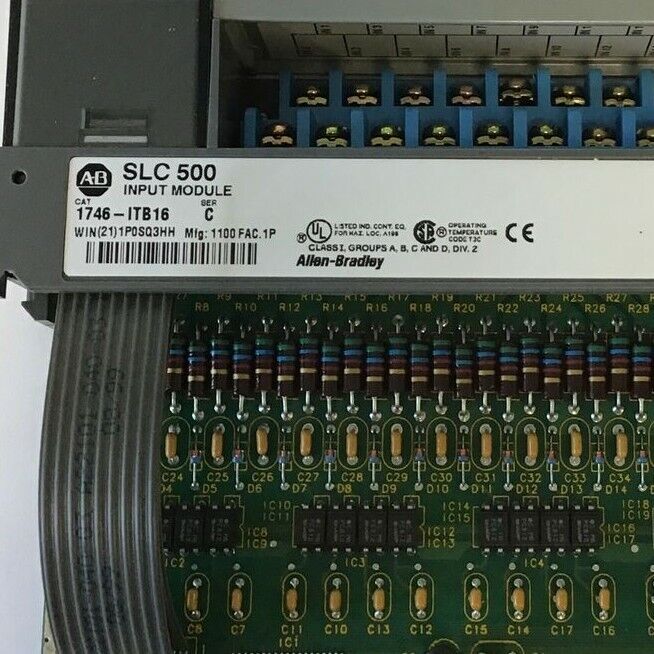 ALLEN BRADLEY 1746-ITB16 INPUT MODULE SER.C 10-30VDC PLC MODULE FAST DC-SINK
