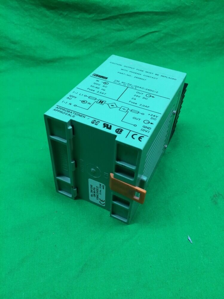 PHOENIX CONTACT 2939027 POWER SUPPLY 120VAC 2AMP