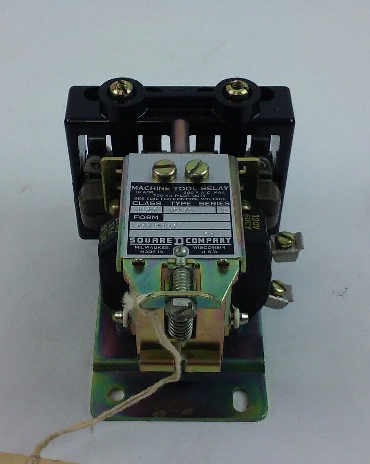 SQUARE D AC MAGNETIC RELAY CLASS 8501 TYPE AO-40, SERIES C, 4 POLE, 10AMPS, NEW