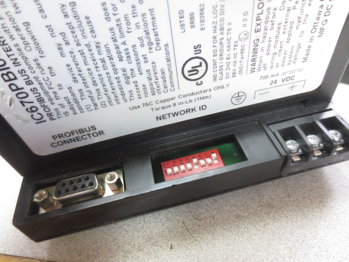 FANUC IC670PBI001-EG PROFIBUS DP + IC670MDL730K + IC670MDL640L + IC670CHS002F