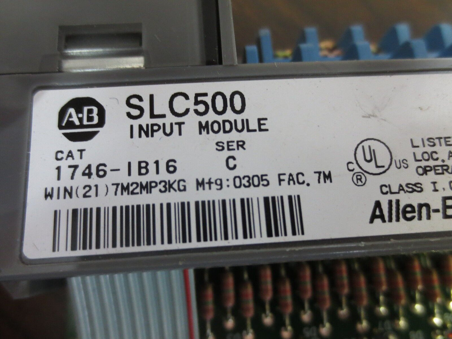 ALLEN-BRADLEY 1746-IB16 INPUT MODULE for SLC500 - Ser. C - INPUT 10-30VDC