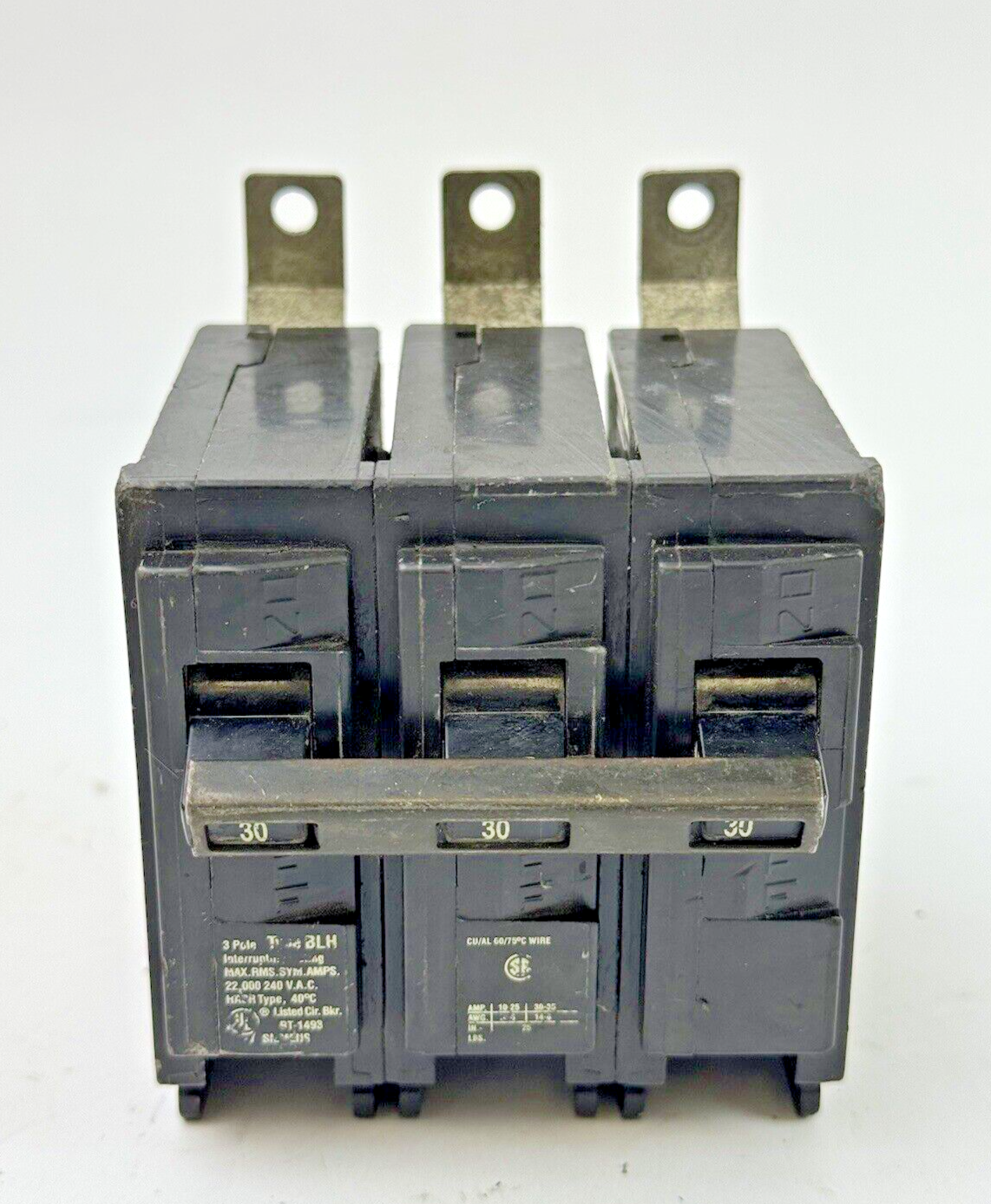 SIEMENS - B330H - BOLT-ON CIRCUIT BREAKER - 3 POLE/30A/240 VAC