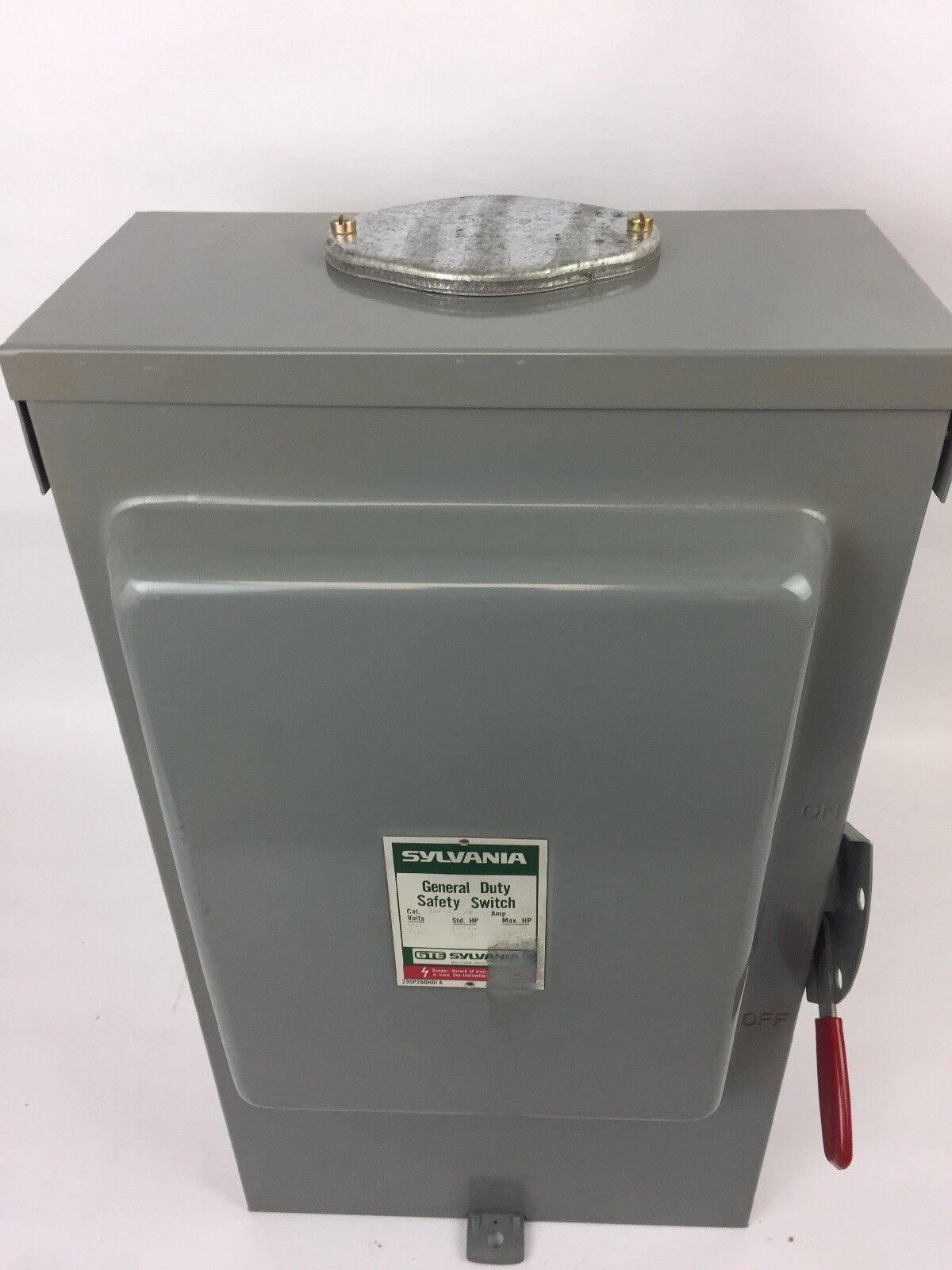 SYLVANIA RD2032SN SAFETY SWITCH 200 AMP 240 VAC NEMA 3R RAINTITE ENCLOSURE 3 S/N