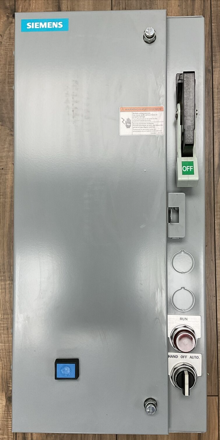 SIEMENS 17FSH92BF13 FUSIBLE COMBINATION STARTER 600VAC 10HP COIL 120V