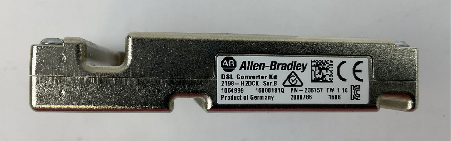 ALLEN BRADLEY 2198-H20CK DSL CONVERTER KIT SSER B FW 1.18 236757