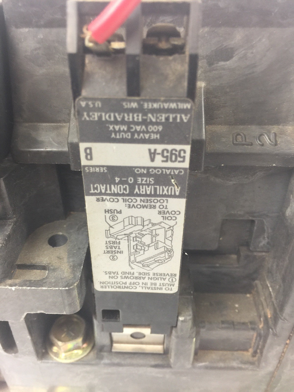 ALLEN BRADELY 500-DOD930 STARTER SIZE 3 600VAC 90A CD236 115-120V 60HZ 110V 50HZ