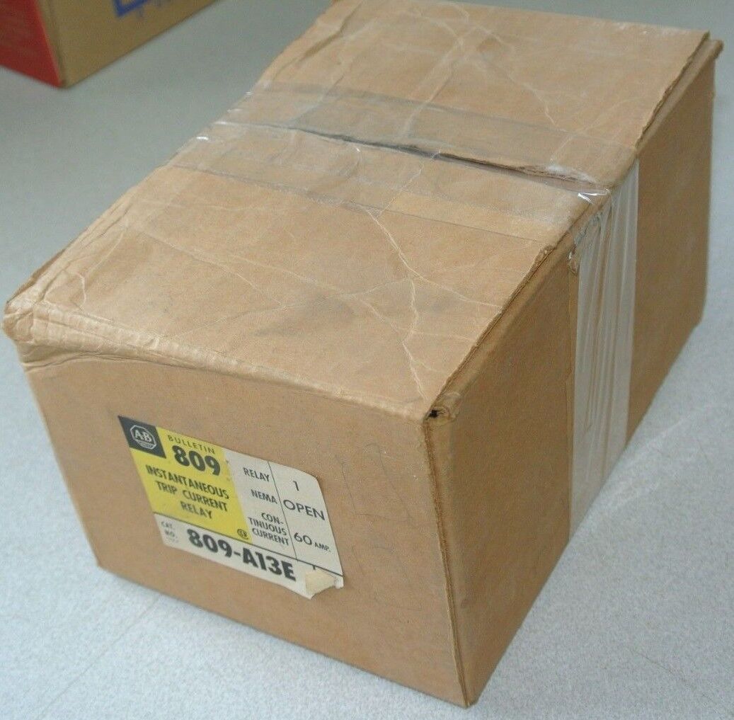 ALLEN-BRADLEY 809-A13E - INSTANTANEOUS TRIP CURRENT RELAY 60A NEW SURPLUS