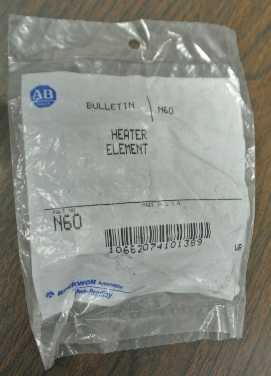 ALLEN-BRADLEY N60 / OVERLOAD HEATER ELEMENT / NEW SURPLUS