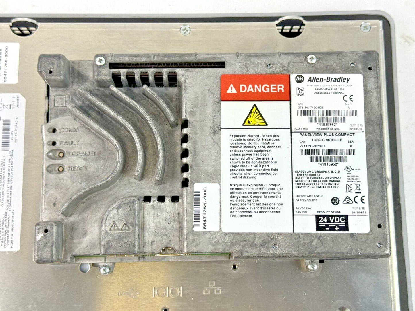 ALLEN-BRADLEY - 2711PC-T10C4D8 SER. A - PANELVIEW PLUS 1000 ASSEMBLED TERMINAL