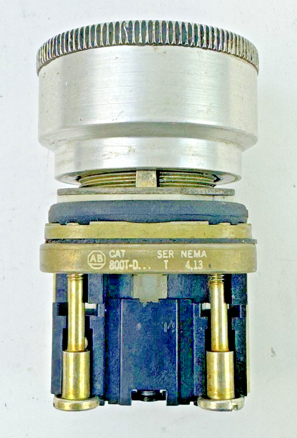 ALLEN-BRADLEY - 800T-D SER. T - RED PUSH BUTTON W/ 800T-X1 SER. D & GUARD