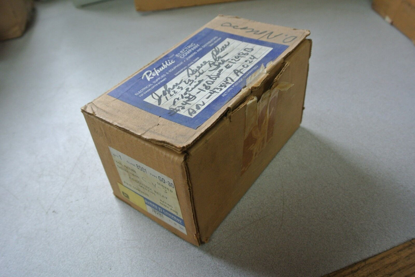 SQUARE D 8501 GO-80 - AC CONTROL RELAY - OPEN TYPE - 110/120V 8 N.O. NEW SURPLUS
