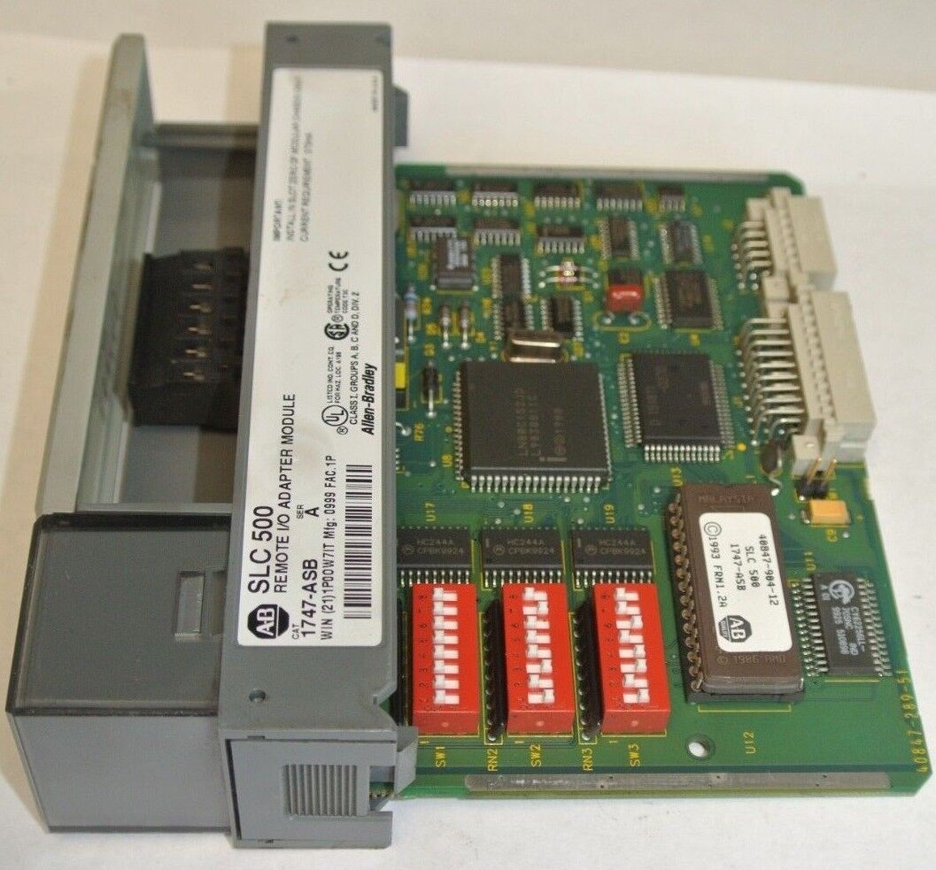 ALLEN-BRADLEY 1747-ASB REMOTE I/O ADAPTER MODULE - Ser. A