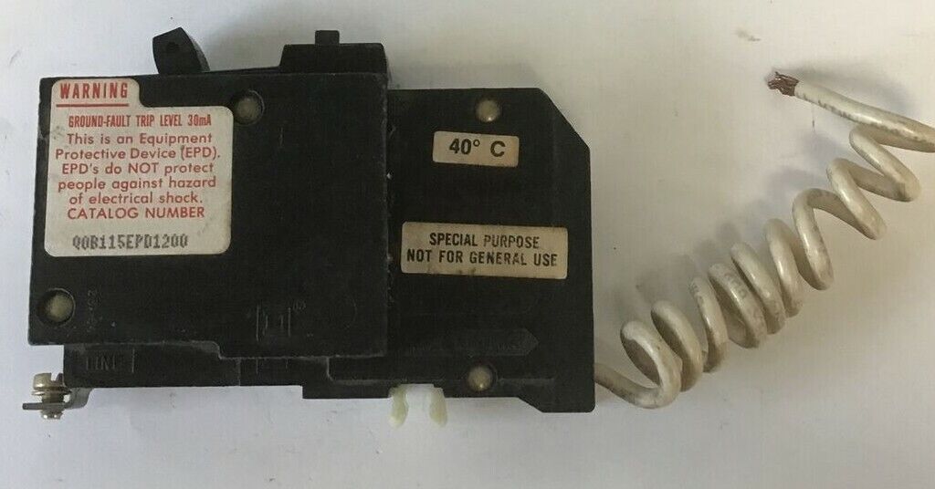 SQUARE D QOB115EPD1200 CIRCUIT BREAKER 15AMP 120VAC