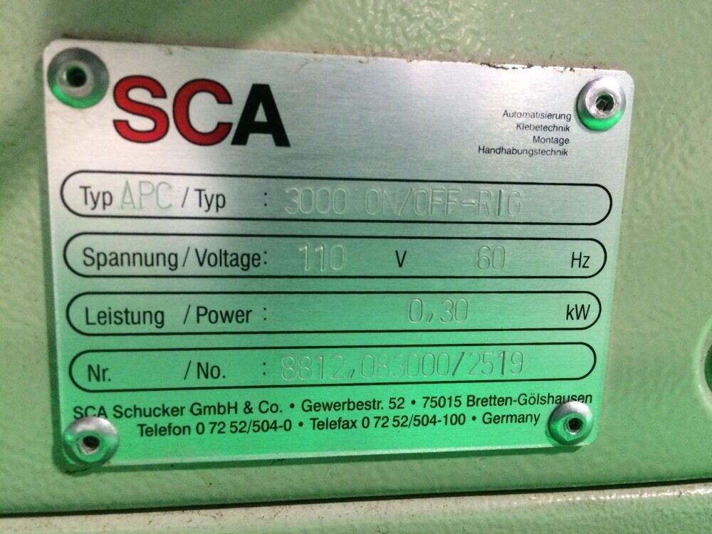 SCA SCHUCKER APC3000 ON/OFF-RIG OPERATOR TERMINAL W/ CPU APC3000-20 & APC3000-40