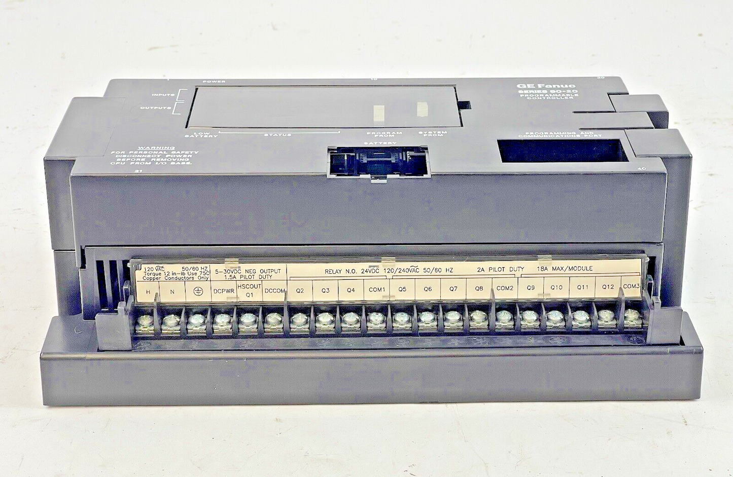 GE FANUC - IC692CPU211E - SERIES 90-20 PROGRAMMABLE CONTROLLER - 24 VDC, 120 VAC