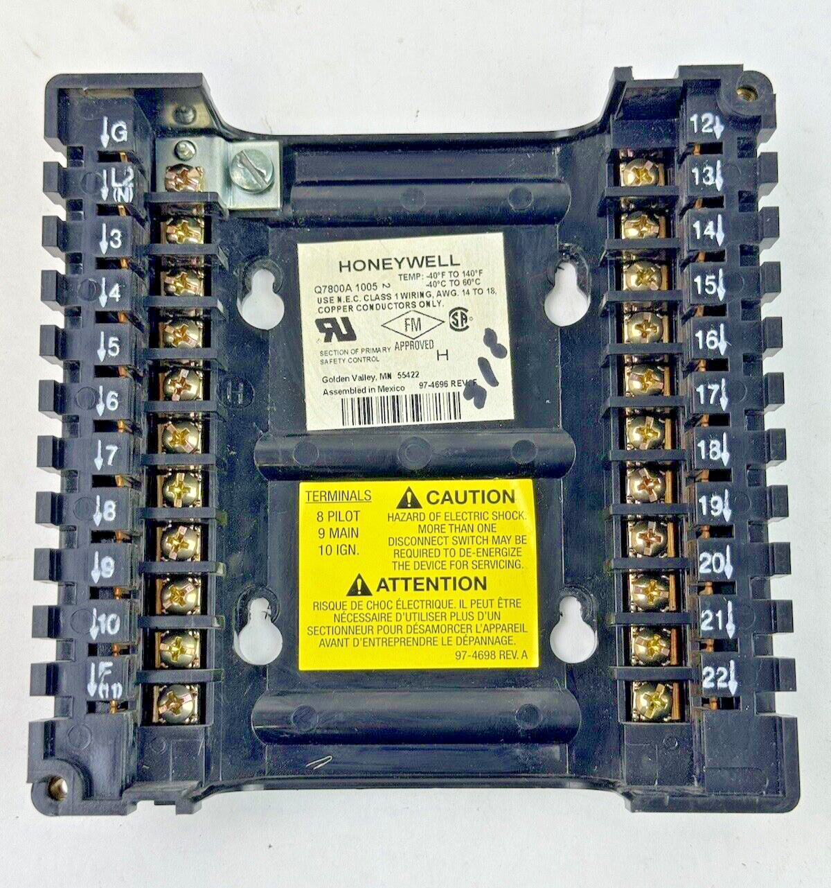 HONEYWELL - RM7823 A 1016 - ULTRAVIOLET FLAME AMPLIFIER - BURNER CONTROL