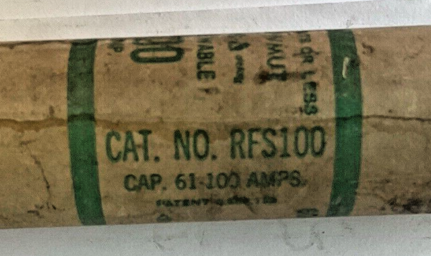 SHAWMUT RFS100 RENABLE FUSE 100A 600VAC***LOTOF4***