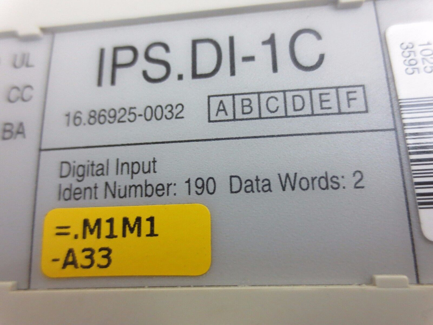MAN ROLAND IPS.DI-1C - DIGITAL INPUT MODULE - 16.86925-0032