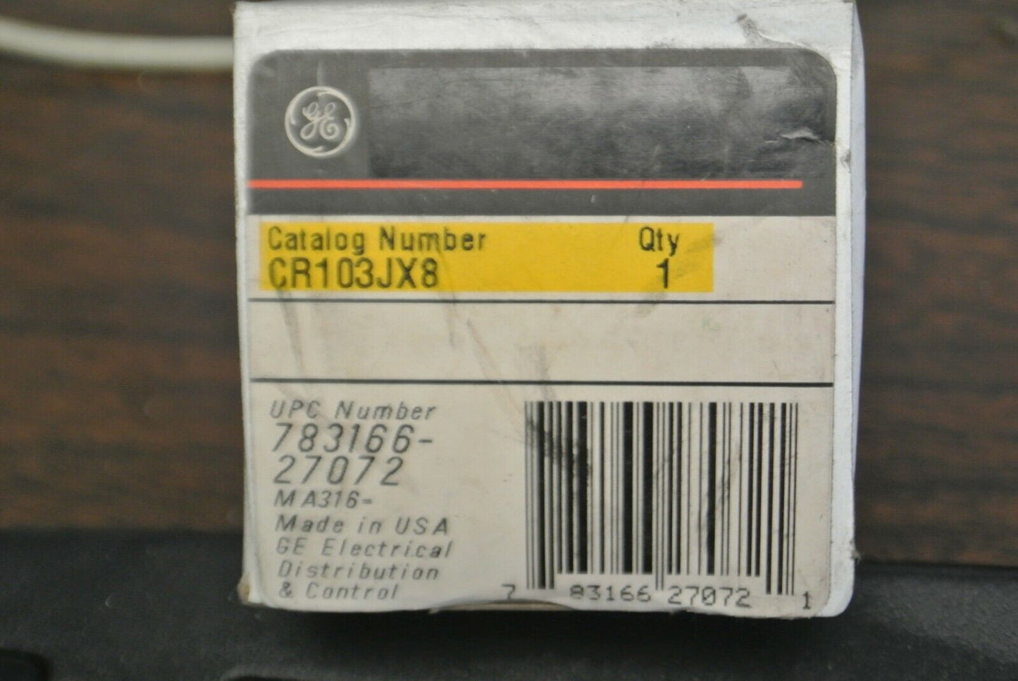 G.E. CR103JX8 INDICATOR LIGHT LENS / WHITE / NEW SURPLUS