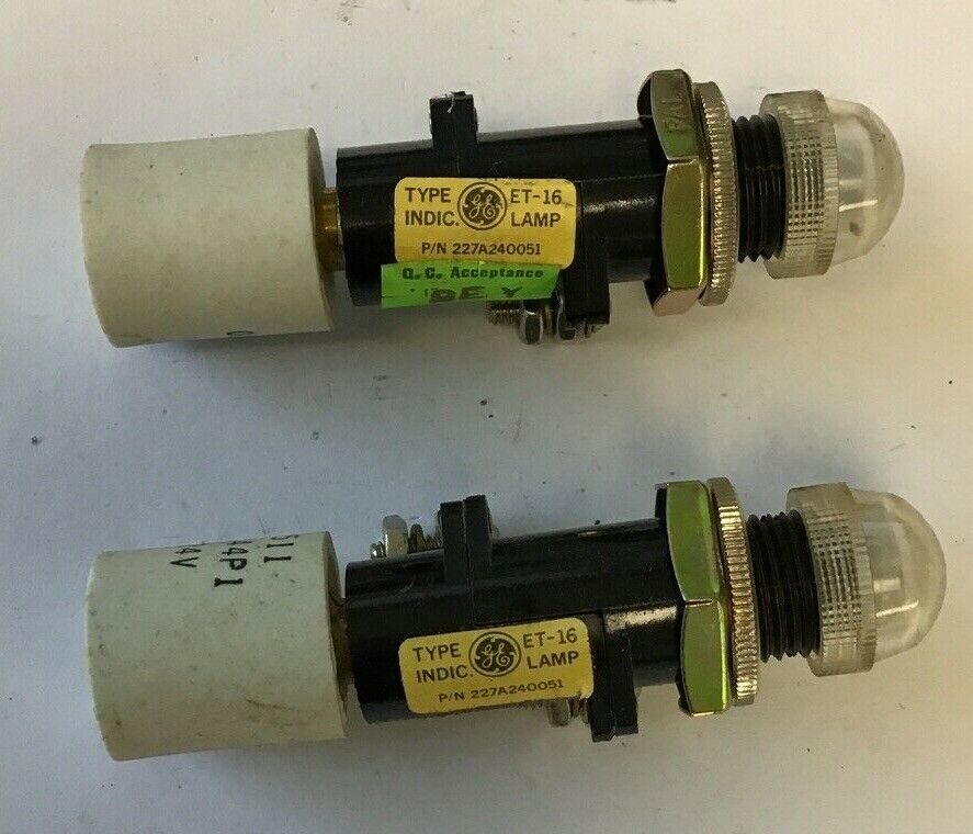 GENERAL ELECTRIC 227A240051 CLEAR INDICATOR LIGHT***LOTOF2***