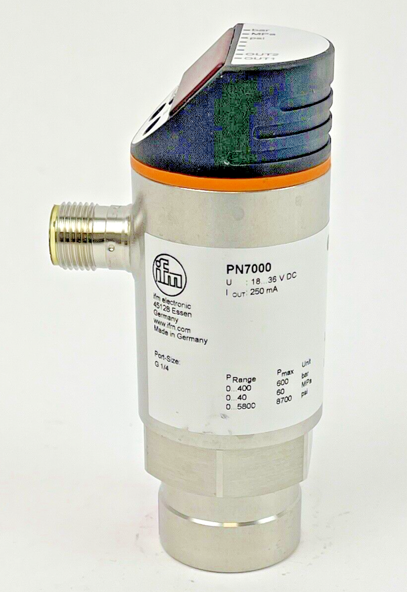 IFM ELECTRONIC - PN7000 - EFECTORSOD - PN-400-SBR14-QFRKG/US/ - PRESSURE SENSOR