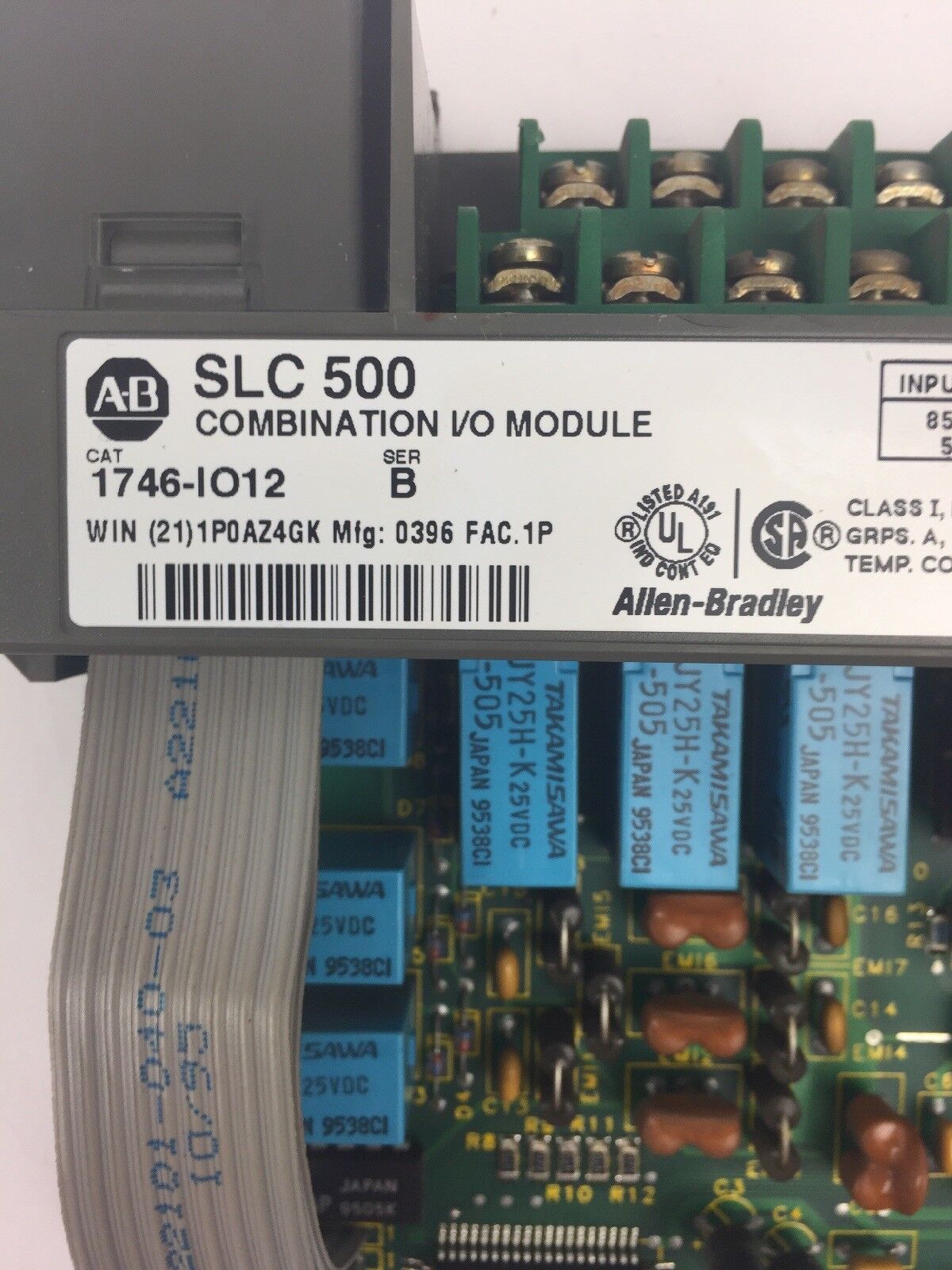 ALLEN BRADLEY 1746-IO12 COMBINATION I/O MODULE UNIT SER B