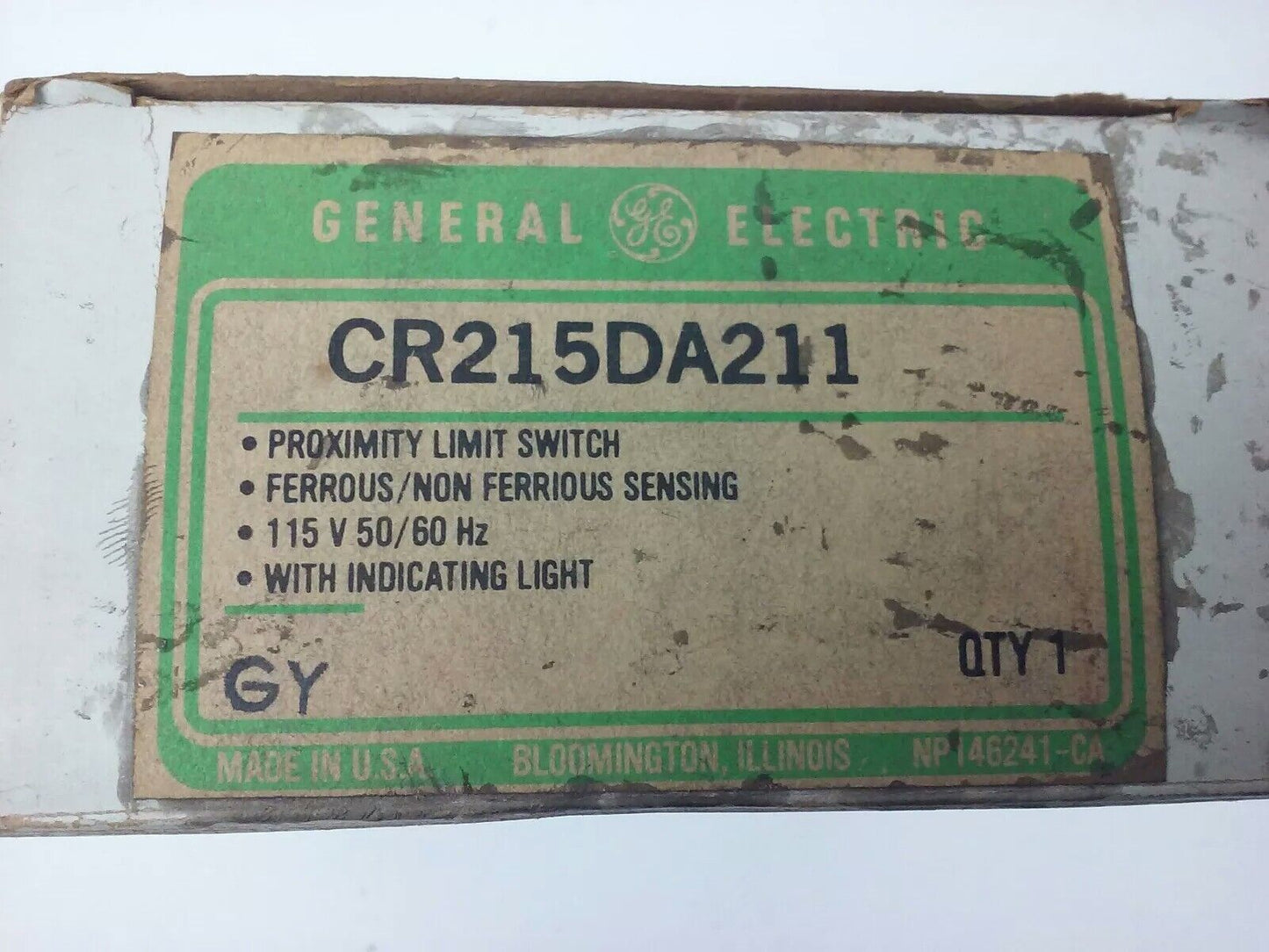 GENERAL ELECTRIC, CR215DA211, PROXIMITY LIMIT SWITCH, 115V 50/60HZ, CR215D, NEW