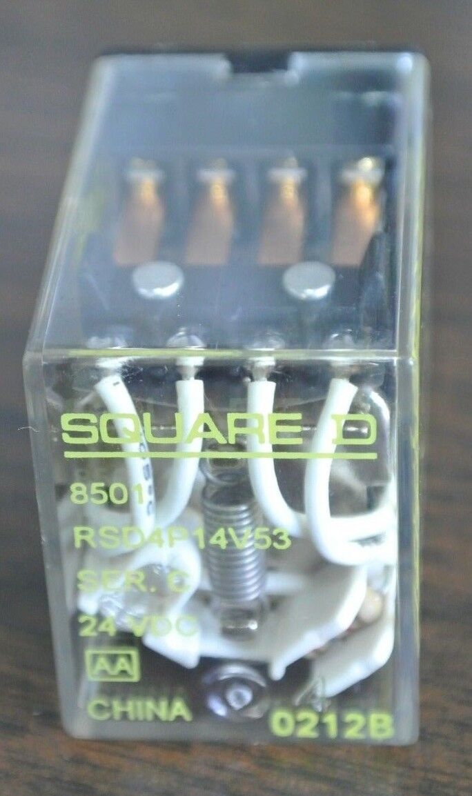 SQUARE D 8501RSD4P14V53 - MINI GEN. PURP. RELAY - 4PDT, 3A, 24VDC - NEW SURPLUS