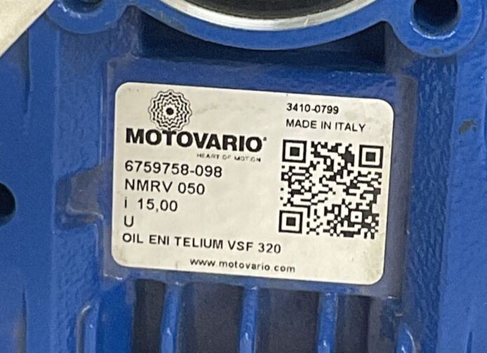 MOTOVARIO NMRV 050 GEAR REDUCER 15:1 RATIO