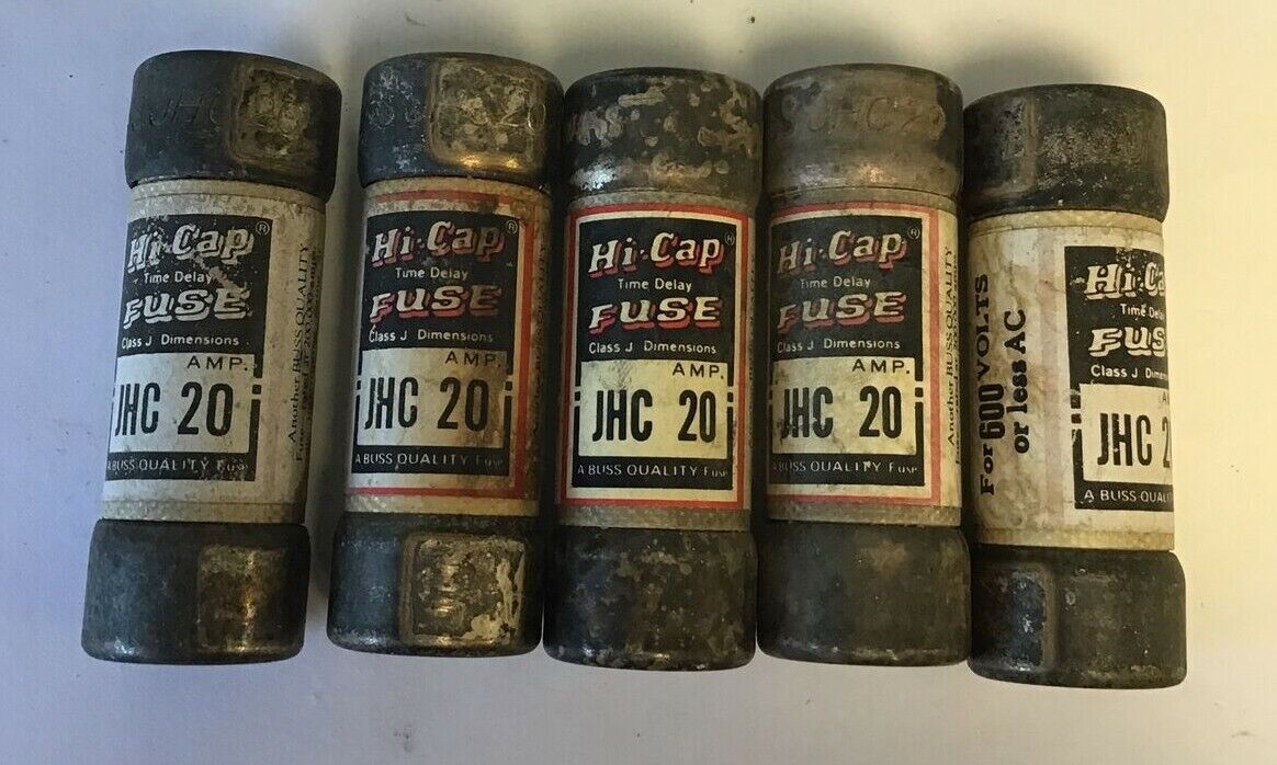BUSS JHC 20 HI-CAP FUSE 600VAC TIME DELAY****LOTOF5****