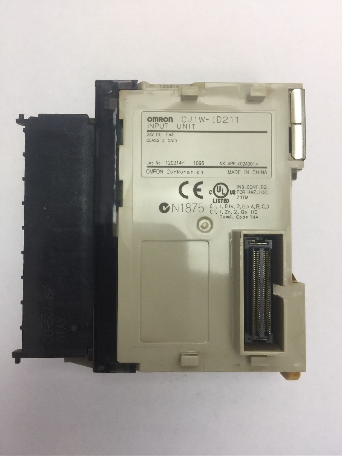 OMRON CJ1W-ID211 INPUT UNIT 24VDC 7mA
