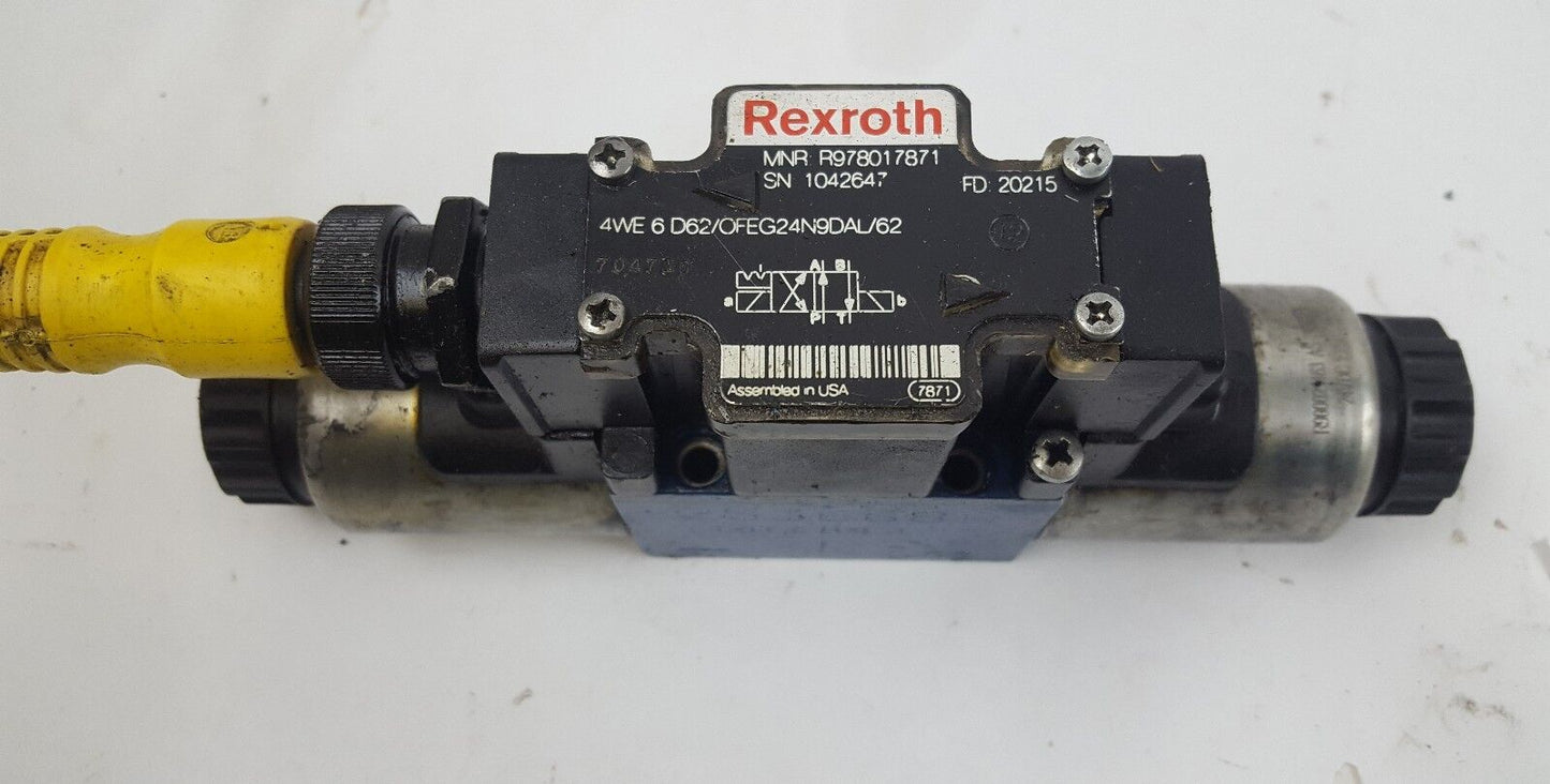 Rexroth Bosch R978017871 Valve 4WE 6 D62/OFEG24N9DAL/62