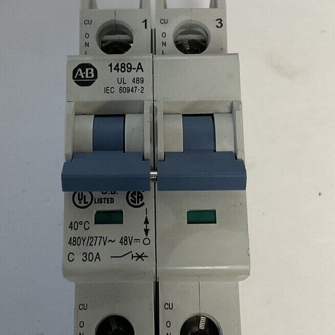 ALLEN BRADLEY 1489-A2C300 CIRCUIT BREAKER 30A 2POLE SER.A