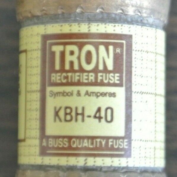 BUSSMANN / TRON KBH40 RECTIFIER FUSE / 500V / 40A / NEW SURPLUS