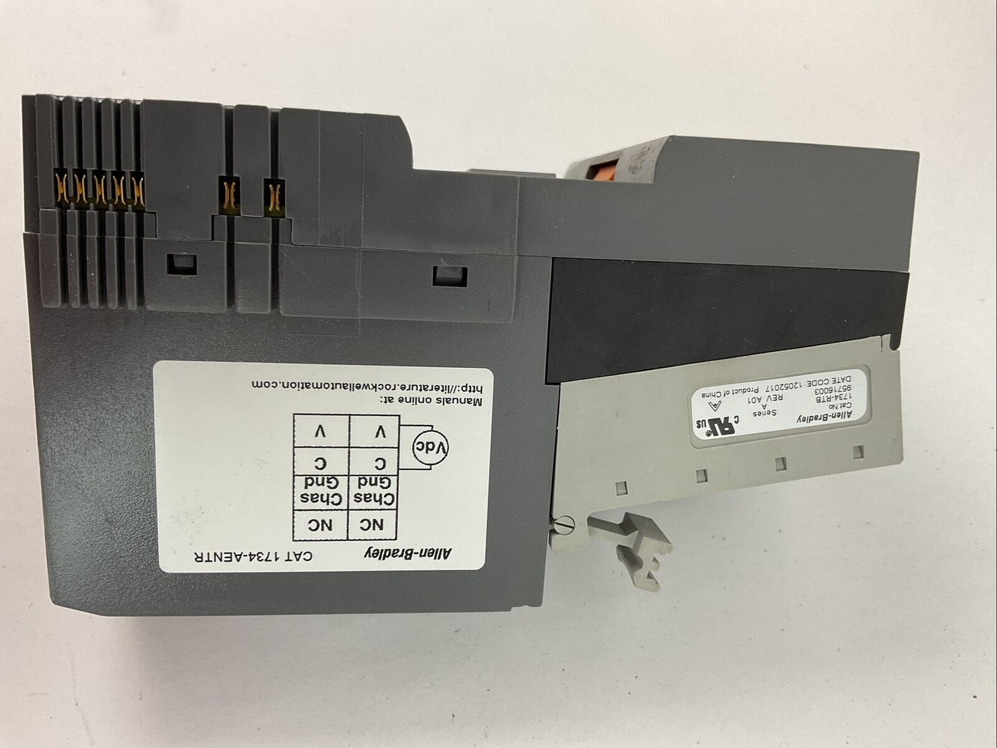 ALLEN BRADLEY 1734-AENTR SER B FW 5.015 COMMUNICATIONS ADAPTER MODULE POINT I/O